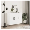 Image de Buffet blanc 90x34x80 cm bois d ingénierie
