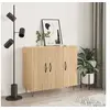 Image de Buffet chêne sonoma 90x34x80 cm bois d ingénierie