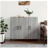 Image de Buffet sonoma gris 90x34x80 cm bois d'ingénierie 828114