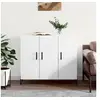 Image de Buffet blanc 90x34x80 cm bois d'ingénierie 828116
