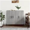 Image de Buffet sonoma gris 90x34x80 cm bois d'ingénierie 828122