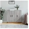 Image de Buffet sonoma gris 90x34x80 cm bois d ingénierie