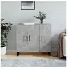 Image de Buffet gris béton 90x34x80 cm bois d'ingénierie828136