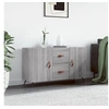 Image de Buffet, Armoire de Rangement avec Pieds, Meuble de Rangement, Organisateur Salon Salle de Séjour, Moderne, Sonoma Gris Bois d'Ingénierie 828146
