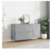 Image de Buffet gris béton 100x36x60 cm bois d ingénierie