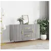 Image de Buffet, Armoire de Rangement avec Pieds, Meuble de Rangement, Organisateur Salon Salle de Séjour, Moderne, Sonoma Gris Bois d'Ingénierie 828154