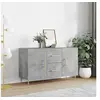 Image de Buffet gris béton 100x36x60 cm bois d'ingénierie828160