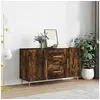 Image de Buffet chêne fumé 100x36x60 cm bois d'ingénierie828161