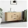 Image de Buffet, Armoire de Rangement avec Pieds, Meuble de Rangement, Organisateur Salon Salle de Séjour, Moderne, Chêne Sonoma Bois d'Ingénierie