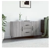 Image de Buffet, Armoire de Rangement avec Pieds, Meuble de Rangement, Organisateur Salon Salle de Séjour, Moderne, Sonoma Gris Bois d'Ingénierie