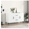 Image de Buffet blanc 100x36x60 cm bois d'ingénierie828172