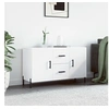 Image de Buffet blanc 100x36x60 cm bois d'ingénierie828180