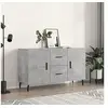 Image de Buffet gris béton 100x36x60 cm bois d'ingénierie828192