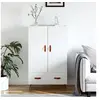 Image de Buffet haut blanc 69,5x31x115 cm bois d'ingénierie828204