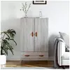 Image de Buffet haut sonoma gris 69,5x31x115 cm bois d'ingénierie828210