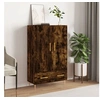Image de Buffet haut chêne fumé 69,5x31x115 cm bois d'ingénierie828225