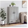 Image de Buffet haut sonoma gris 69,5x31x115 cm bois d'ingénierie828242