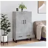 Image de Buffet haut gris béton 69,5x31x115 cm bois d'ingénierie828264