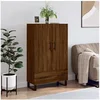 Image de Buffet haut chêne marron 69,5x31x115 cm bois d'ingénierie828267