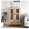 Image de Buffet Haut, Armoire avec Pieds, Meuble de Rangement avec Portes, Organisateur de Salon Intérieur, Moderne, Chêne Sonoma Bois d'Ingénierie