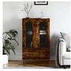 Image de Buffet Haut, Armoire avec Pieds, Meuble de Rangement avec Portes, Organisateur de Salon Intérieur, Moderne, Chêne Fumé Bois d'Ingénierie 828273