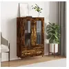 Image de Buffet haut chêne fumé 69,5x31x115 cm bois d'ingénierie828281