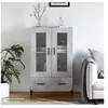 Image de Buffet haut gris béton 69,5x31x115 cm bois d'ingénierie828312