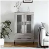 Image de Buffet haut sonoma gris 69,5x31x115 cm bois d'ingénierie828314