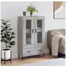 Image de Buffet haut sonoma gris 69,5x31x115 cm bois d'ingénierie828322