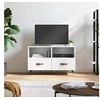 Image de Meuble TV Blanc brillant 80x36x50 cm Bois d'ingénierie828942