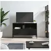 Image de Meuble TV Noir 80x36x50 cm Bois d ingénierie
