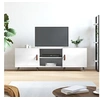 Image de Meuble TV blanc brillant 150x30x50 cm bois d'ingénierie829070