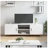 Image de Meuble TV blanc 150x30x50 cm bois d'ingénierie829092