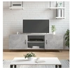 Image de Meuble TV gris béton 150x30x50 cm bois d ingénierie