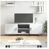 Image de Meuble TV blanc 150x30x50 cm bois d ingénierie