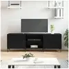 Image de Meuble TV noir 150x30x50 cm bois d'ingénierie829101