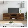 Image de Meuble TV chêne fumé 150x30x50 cm bois d ingénierie