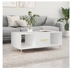Image de Table basse blanc 102x50x40 cm bois d'ingénierie829284