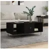 Image de Table basse noir 102x50x40 cm bois d ingénierie