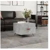 Image de Table basse gris béton 50x50x40 cm bois d ingénierie