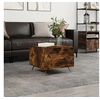 Image de Table basse Chêne fumé 50x50x40 cm Bois d ingénierie