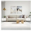 Image de Tables basses 2 pcs blanc brillant 50x50x40cm bois d'ingénierie 829353