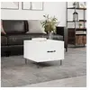 Image de Table basse blanc 50x50x40 cm bois d'ingénierie829380