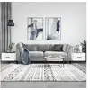 Image de Tables basses 2 pcs blanc 50x50x40 cm bois d'ingénierie 829381
