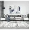 Image de Tables basses 2 pcs blanc brillant 50x50x40cm bois d'ingénierie 829385