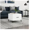 Image de Table basse blanc 50x50x40 cm bois d'ingénierie829396