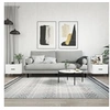 Image de Tables basses 2 pcs blanc brillant 50x50x40cm bois d'ingénierie 829401