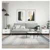 Image de Tables basses 2 pcs blanc 50x50x40 cm bois d'ingénierie 829445