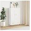 Image de Hoge kast 69,5x31x115 cm bewerkt hout wit830300