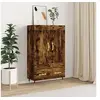 Image de Buffet haut chêne fumé 69,5x31x115 cm bois d ingénierie